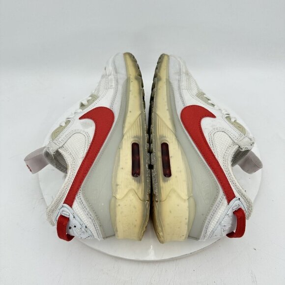 Nike Air Max Terrascape 90 Men Size 8.5 DQ3987-100 Summit White Red Shoes - Picture 4 of 12
